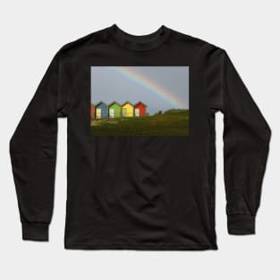 Blyth Beach Huts Long Sleeve T-Shirt